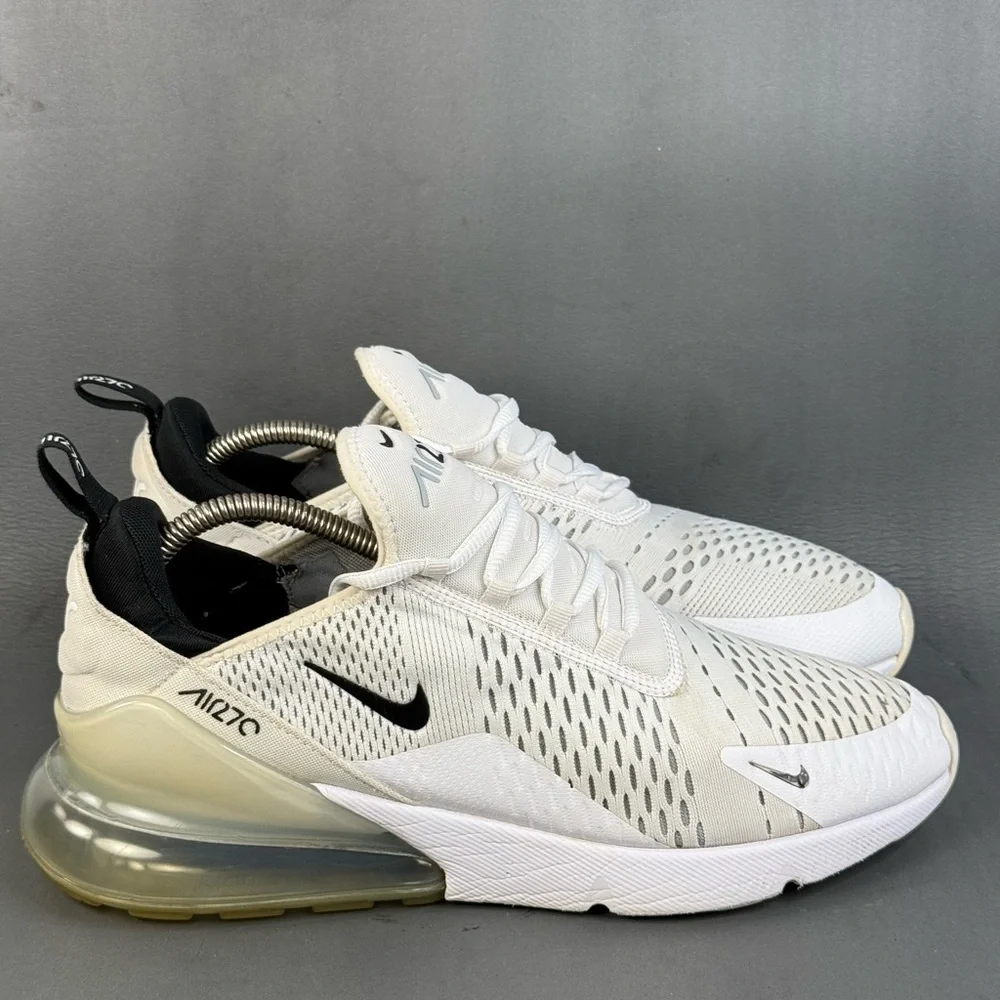 Nike Air Max 270 White Black sneaker shoes men’s size 10.5